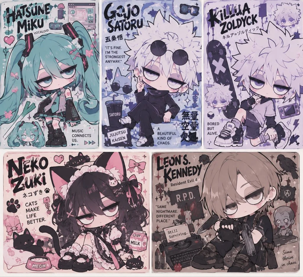Deadpan Chibi 风格提示词真实体验评测：半睁厌世眼怎么画出来 图片2