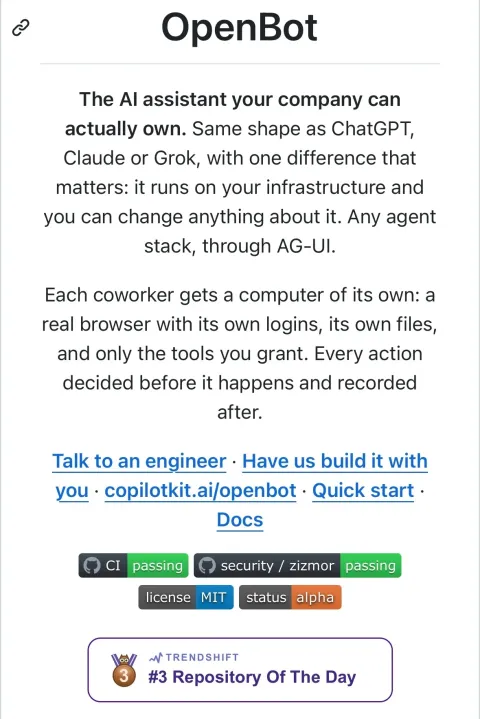 Openbot 开源替代 Grok Bot？每个同事独立电脑，权限治理方案解析 图片2