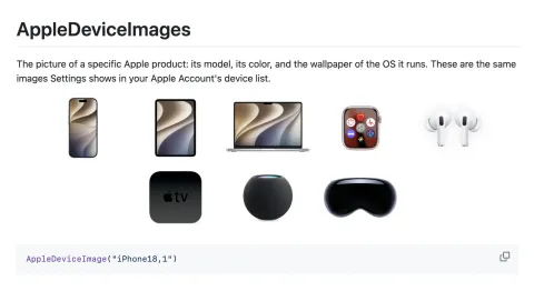 AppleDeviceImages 开源库：按机型取 Apple 官方设备图片，SwiftUI 直接调用 图片1